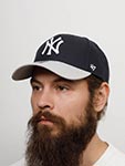 Бейсболка 47 BRAND арт. B-MVPTT17WBV-NSG New York Yankees MLB (темно-синий / серый)